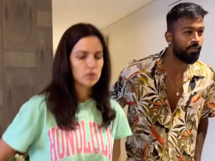 Natasa Stankovic Gives Dance Tips To Husband Hardik Pandya Watch Natasa Stankovic Gives Dance Tips To Husband Hardik Pandya Watch Video