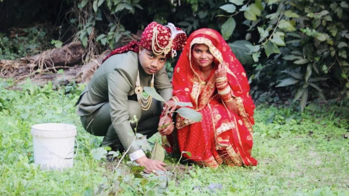 Barabanki: नव दंपति ने पेश की प्रकृति प्रेम की अनूठी