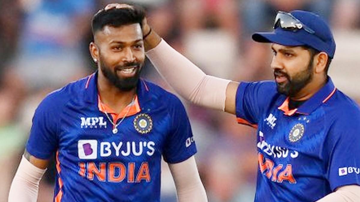 Hardik Pandya and Rohit Sharma.
