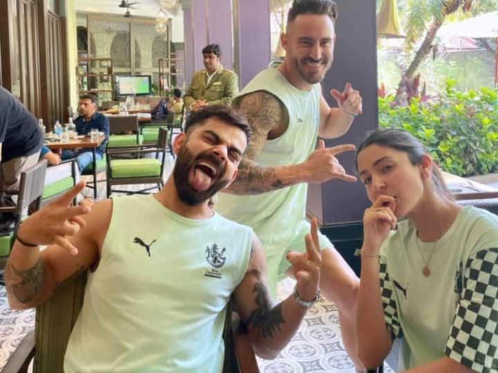 Royal Challengers Bangalore Share Photo Of Virat Kohli Faf Du Plessis & Anushka Sharma IPL 2023 Latest News