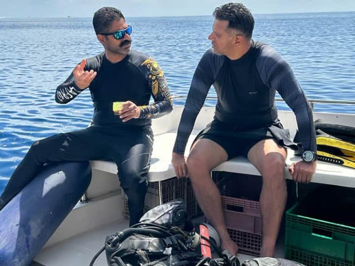 WTC Final 2023 Indian Cricket Coach Rahul Dravid Seen Doing Scuba Diving Maldives See Pics