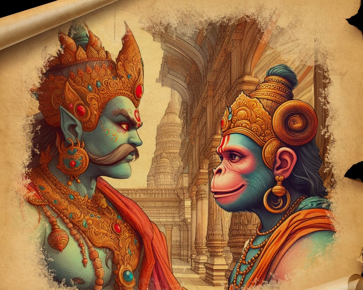 जब अंगद ने पूछा, एक को तो मेरे पिता कांख जब अंगद ने पूछा, एक को तो मेरे पिता कांख में दबाए थे, तू कौन सा रावण है?