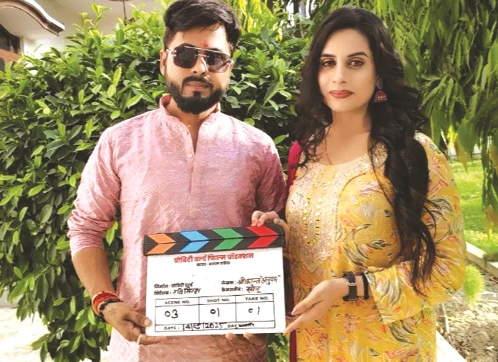 महराजगंज में हुई ‘आँचल की छांव’ की शूटिंग