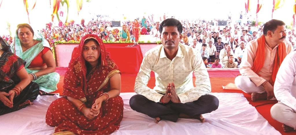 सत्संग में दहेज रहित विवाह संपन्न