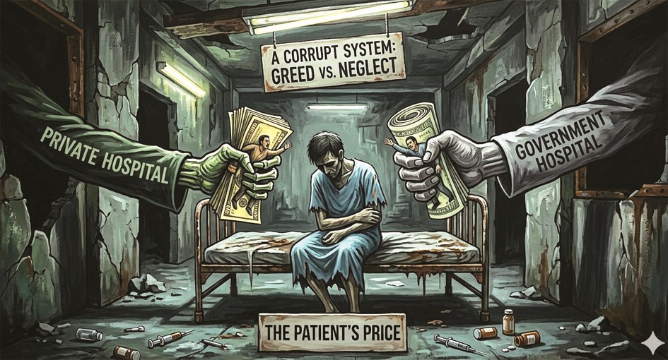 Jaunpur Hospital Loot News जौनपुर अस्पताल में मरीजों से वसूली का आरोप