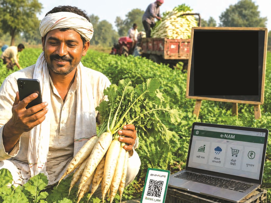 जौनपुर का मूली बाजार डिजिटल किसान ऑनलाइन मंडी रेट खेती