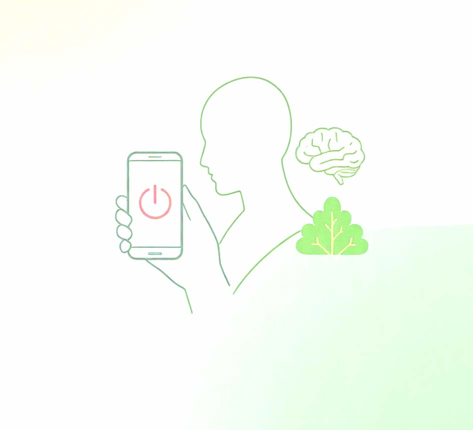 मोबाइल फोन से दूर बैठा व्यक्ति किताब पढ़ते हुए