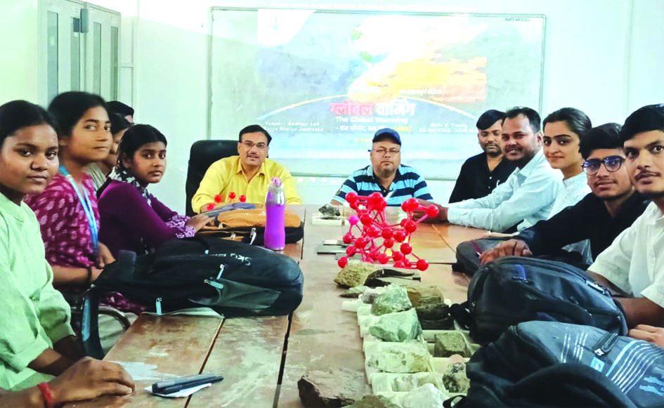 global warming awareness program earth day jaunpur