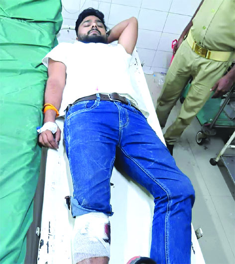 jaunpur-police-encounter.jpg जौनपुर में पुलिस मुठभेड़ में चार बदमाश गिरफ्तार