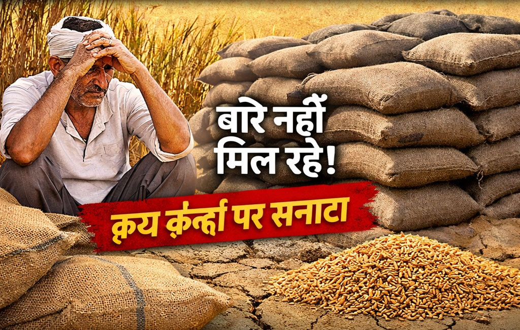 Wheat procurement stopped due to sack shortage Jaunpur