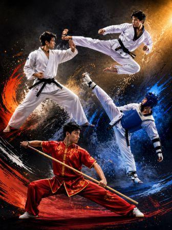 National Martial Art Festival Delhi players performing