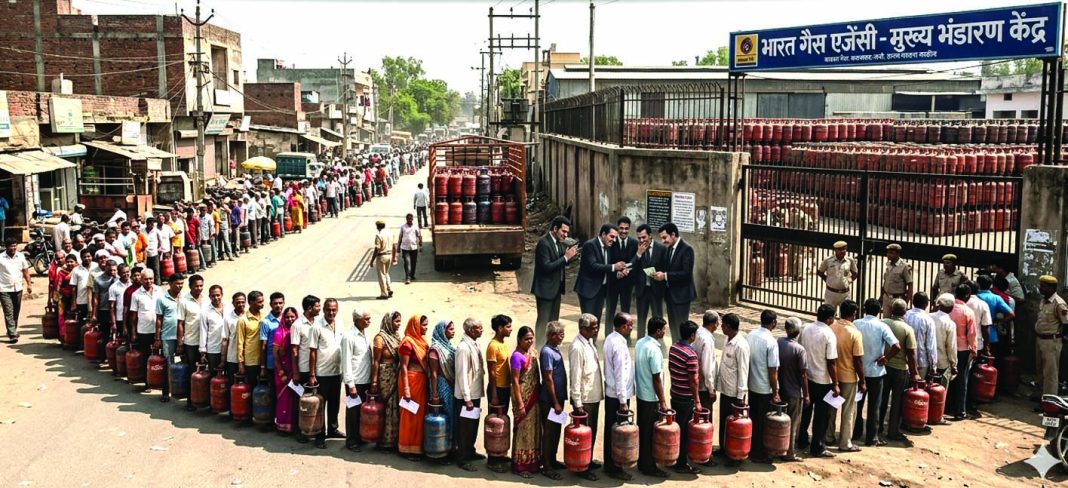 महंगाई और गैस किल्लत से परेशान आम जनता