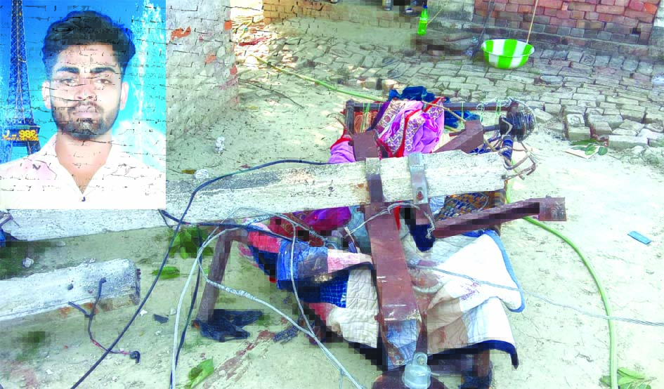 जौनपुर में इनोवा हादसा और गिरे विद्युत पोल